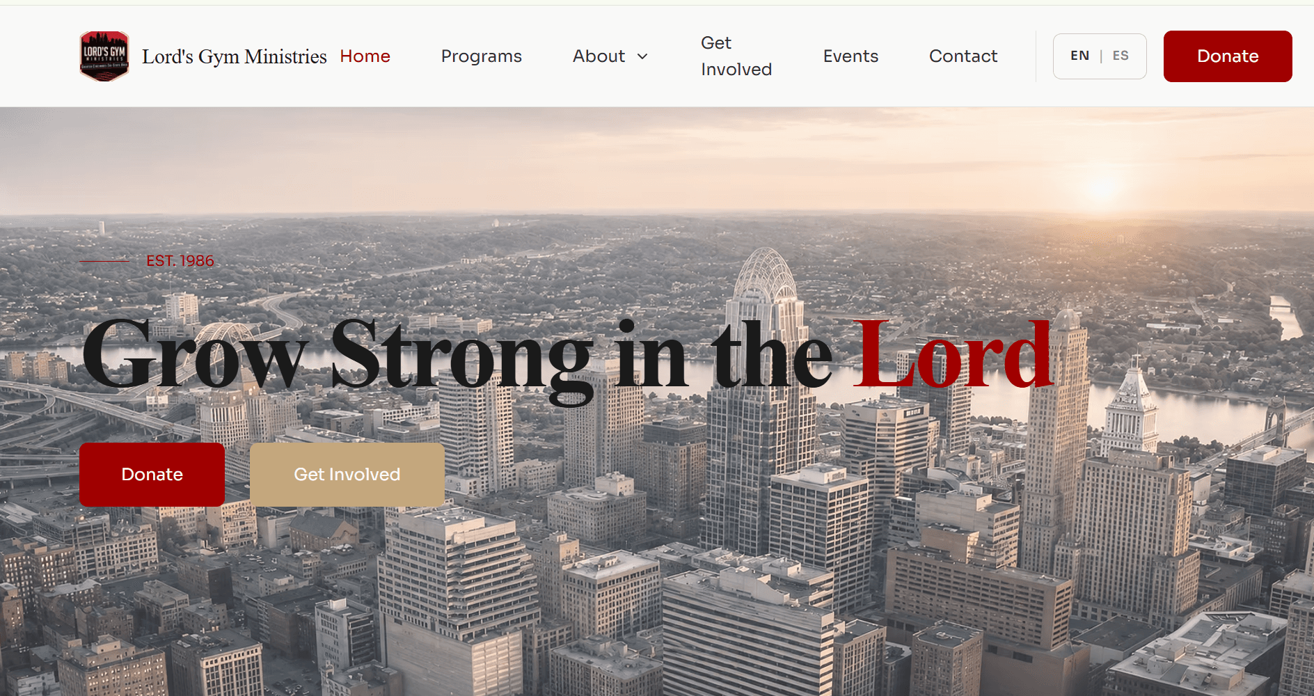 Lord's Gym Ministries website project
